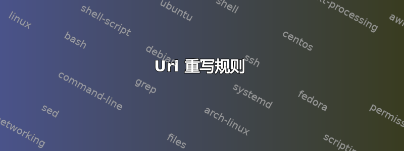 Url 重写规则