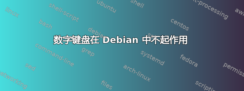 数字键盘在 Debian 中不起作用