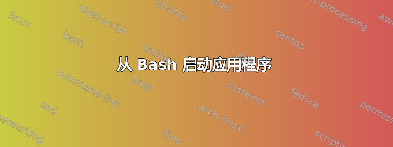 从 Bash 启动应用程序