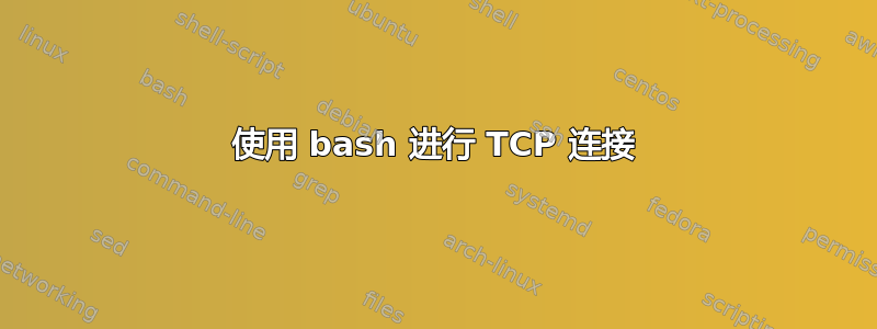 使用 bash 进行 TCP 连接