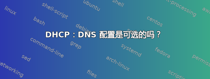 DHCP：DNS 配置是可选的吗？