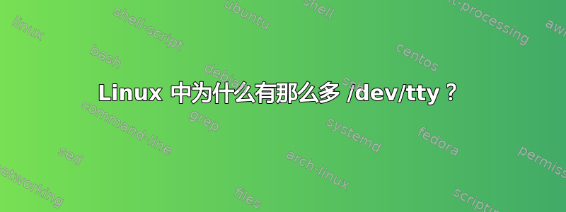 Linux 中为什么有那么多 /dev/tty？