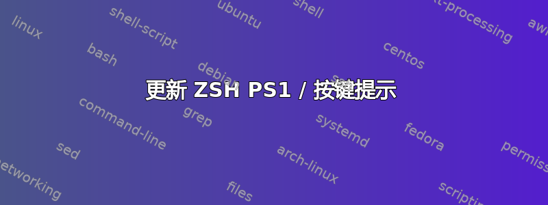 更新 ZSH PS1 / 按键提示