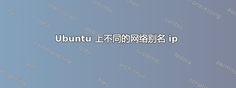 Ubuntu 上不同的网络别名 ip