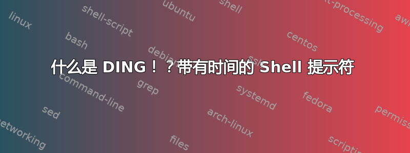 什么是 DING！？带有时间的 Shell 提示符