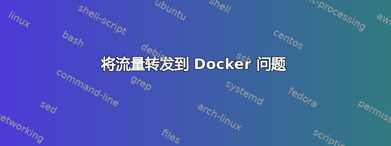 将流量转发到 Docker 问题