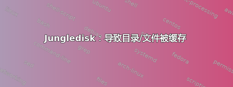 Jungledisk：导致目录/文件被缓存