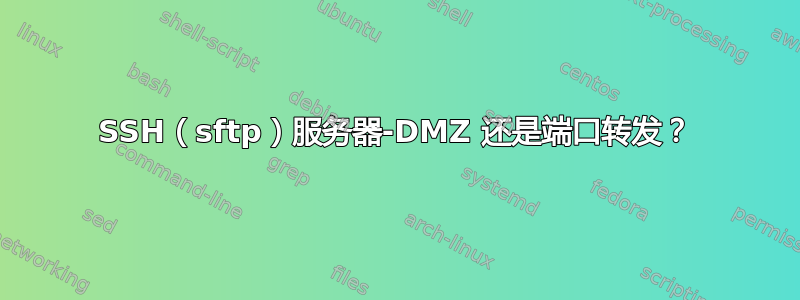 SSH（sftp）服务器-DMZ 还是端口转发？