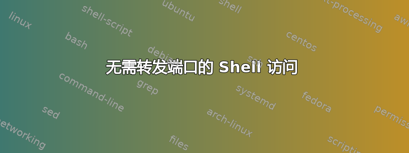 无需转发端口的 Shell 访问