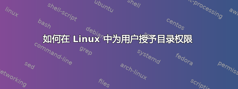 如何在 Linux 中为用户授予目录权限