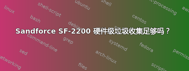 Sandforce SF-2200 硬件级垃圾收集足够吗？