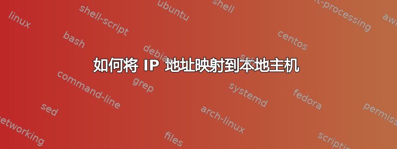 如何将 IP 地址映射到本地主机