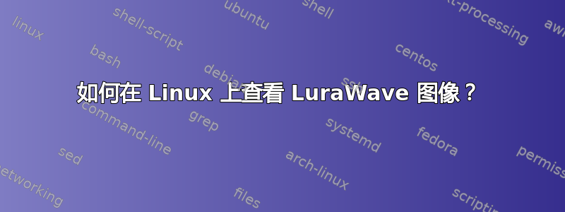 如何在 Linux 上查看 LuraWave 图像？