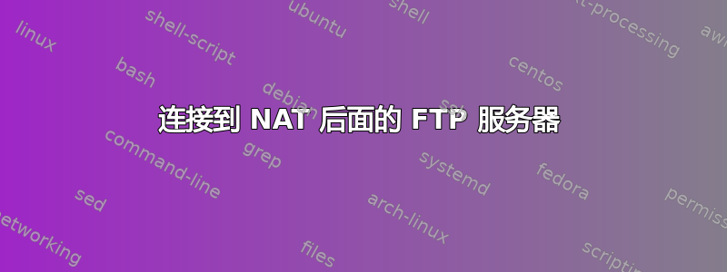 连接到 NAT 后面的 FTP 服务器