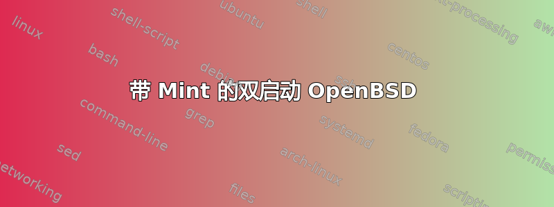 带 Mint 的双启动 OpenBSD