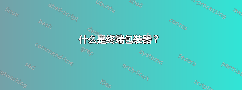 什么是终端包装器？