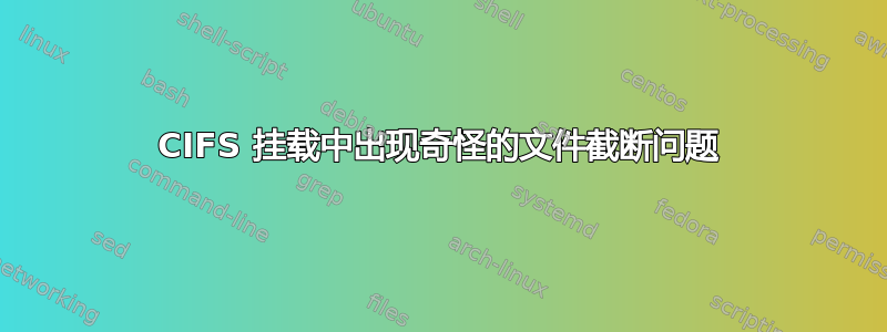 CIFS 挂载中出现奇怪的文件截断问题