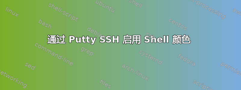 通过 Putty SSH 启用 Shell 颜色