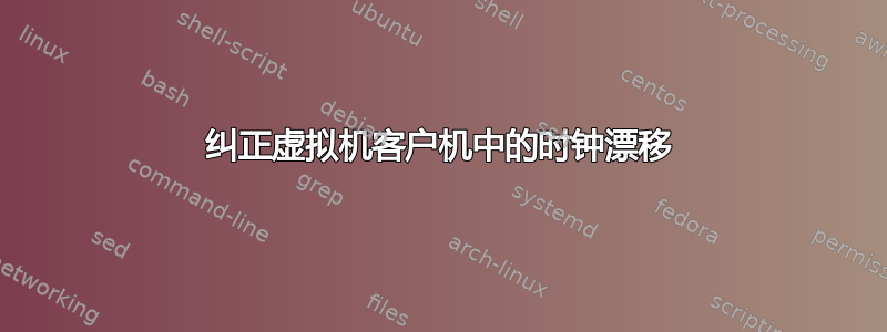 纠正虚拟机客户机中的时钟漂移