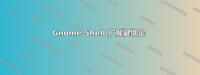 Gnome Shell 扩展键绑定