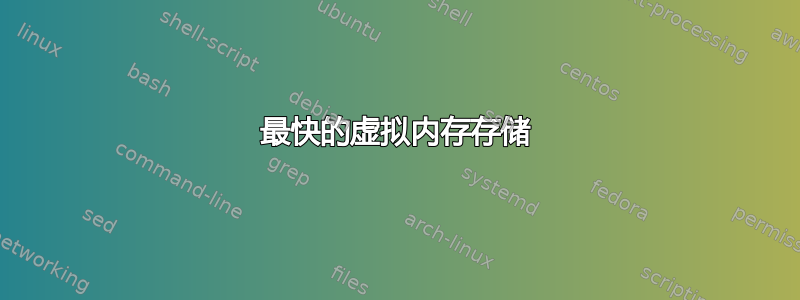 最快的虚拟内存存储