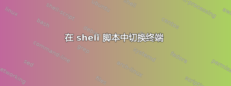 在 shell 脚本中切换终端