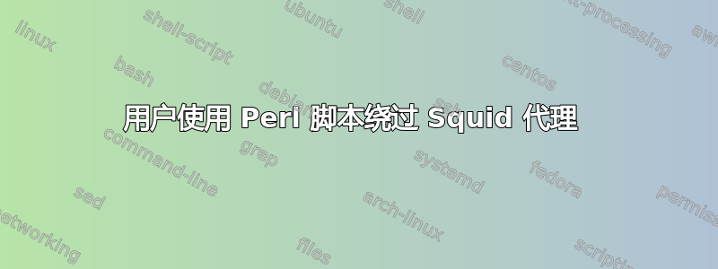 用户使用 Perl 脚本绕过 Squid 代理 