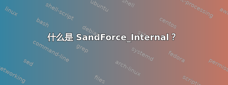 什么是 SandForce_Internal？