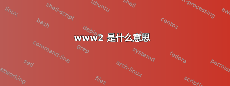 www2 是什么意思 