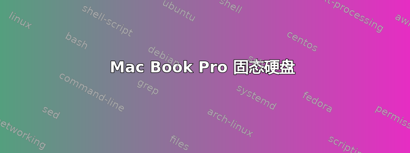 Mac Book Pro 固态硬盘