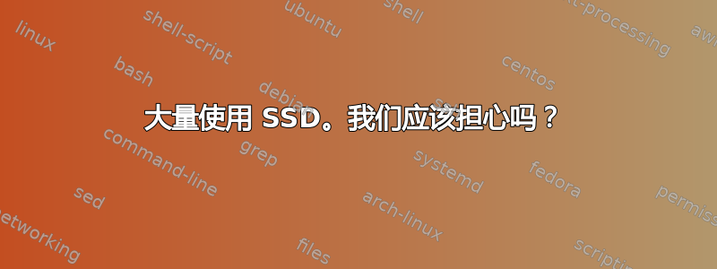 大量使用 SSD。我们应该担心吗？