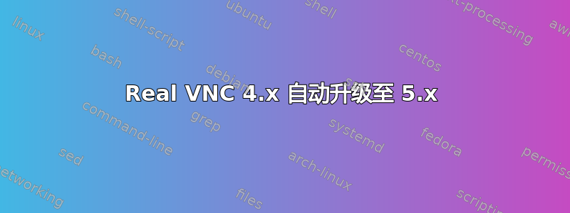 Real VNC 4.x 自动升级至 5.x