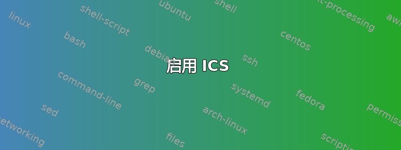 启用 ICS