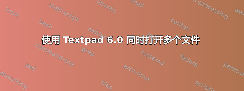 使用 Textpad 6.0 同时打开多个文件