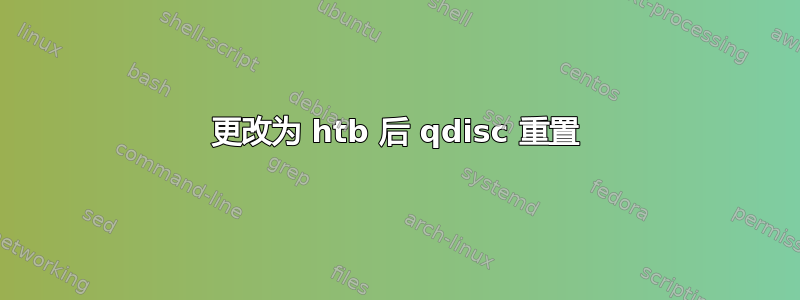 更改为 htb 后 qdisc 重置