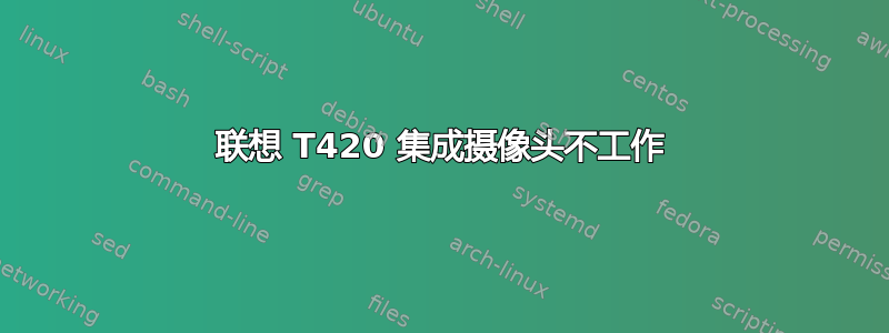 联想 T420 集成摄像头不工作