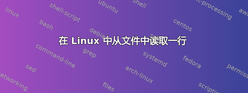 在 Linux 中从文件中读取一行