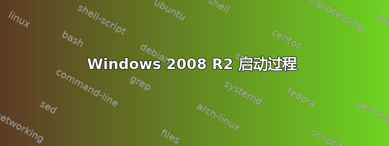 Windows 2008 R2 启动过程