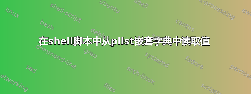 在shell脚本中从plist嵌套字典中读取值