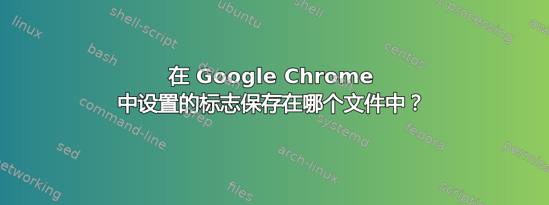 在 Google Chrome 中设置的标志保存在哪个文件中？