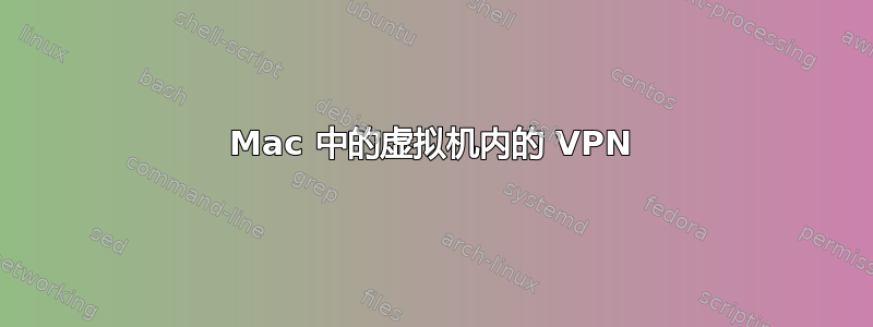 Mac 中的虚拟机内的 VPN