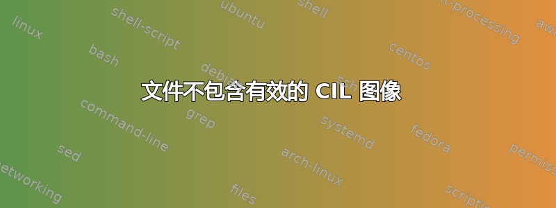 文件不包含有效的 CIL 图像 