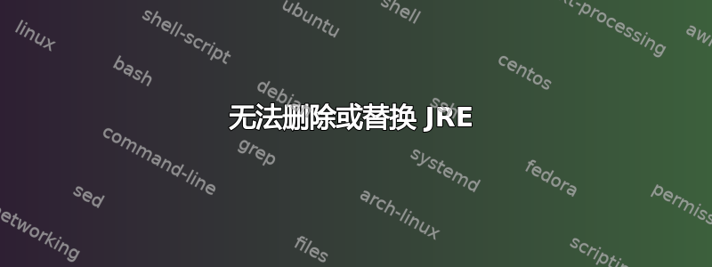 无法删除或替换 JRE