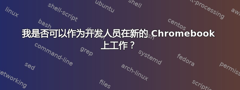 我是否可以作为开发人员在新的 Chromebook 上工作？