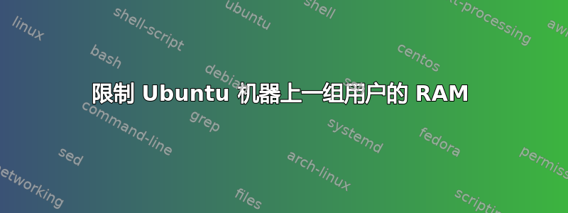 限制 Ubuntu 机器上一组用户的 RAM