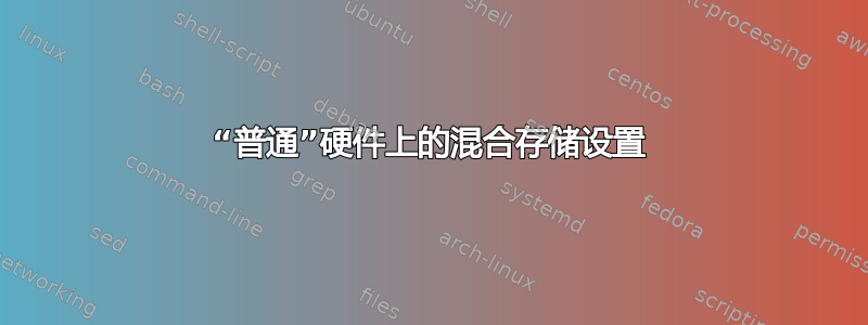 “普通”硬件上的混合存储设置