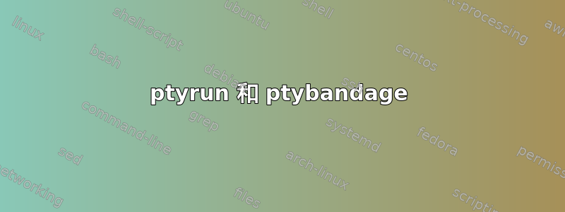 ptyrun 和 ptybandage