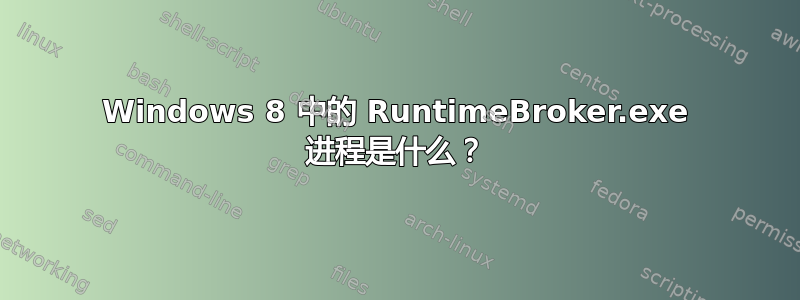 Windows 8 中的 RuntimeBroker.exe 进程是什么？