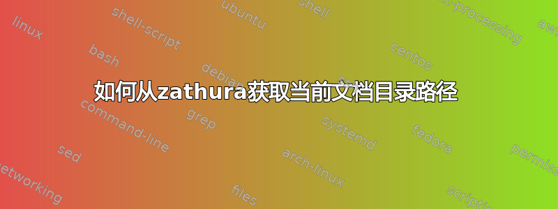 如何从zathura获取当前文档目录路径