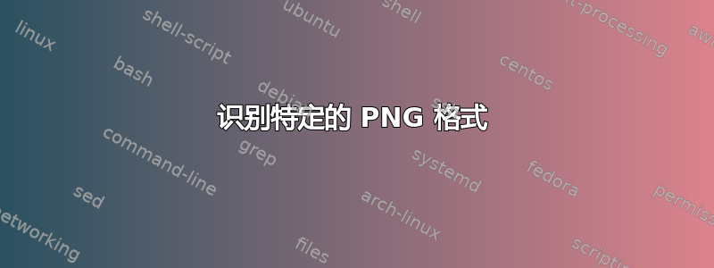 识别特定的 PNG 格式